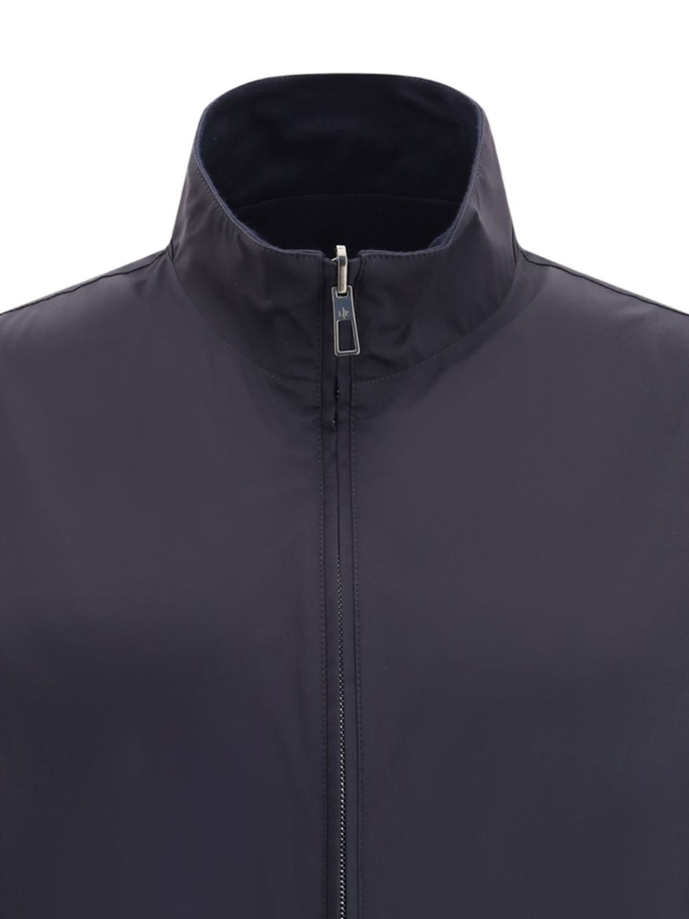 zip-front stand-collar gilet - 3