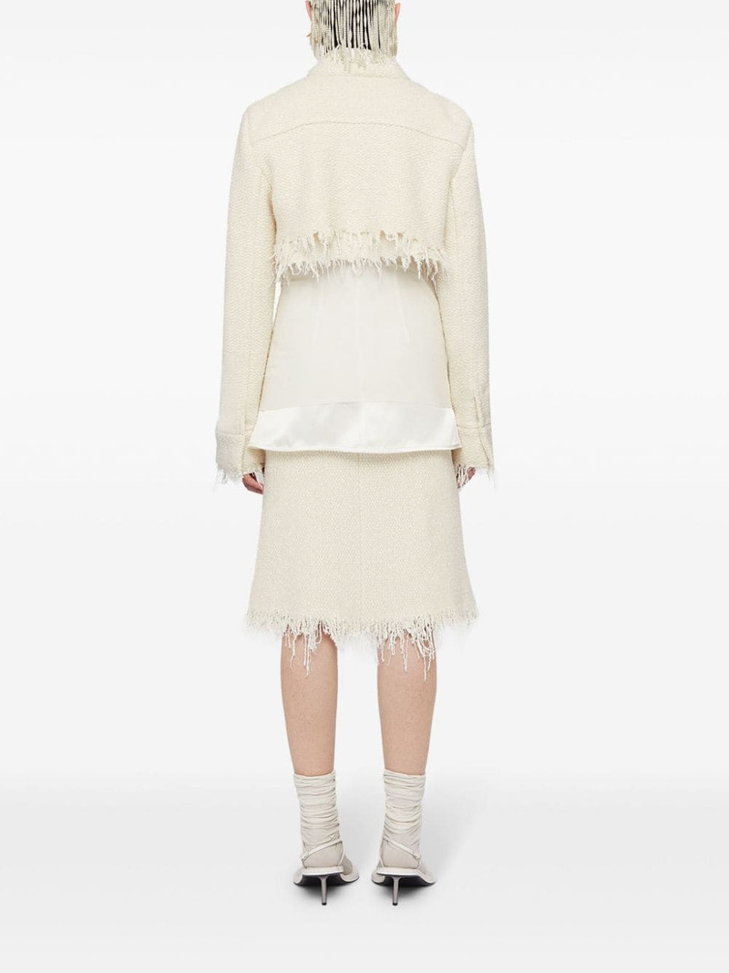 A-line frayed-detail skirt 4