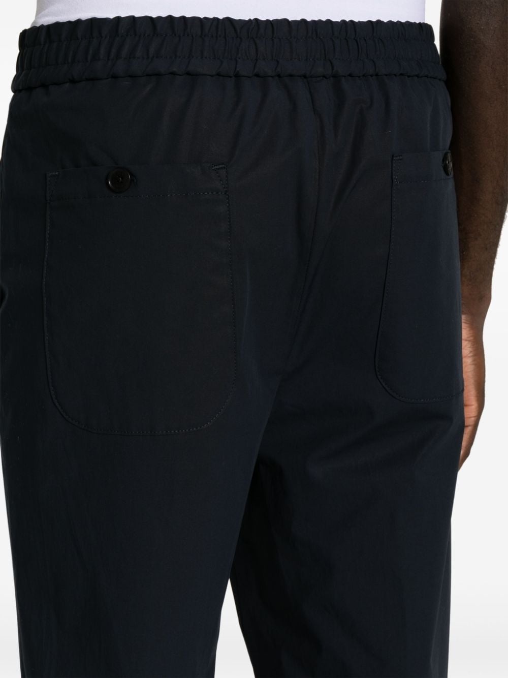 press-crease cotton trousers - 5