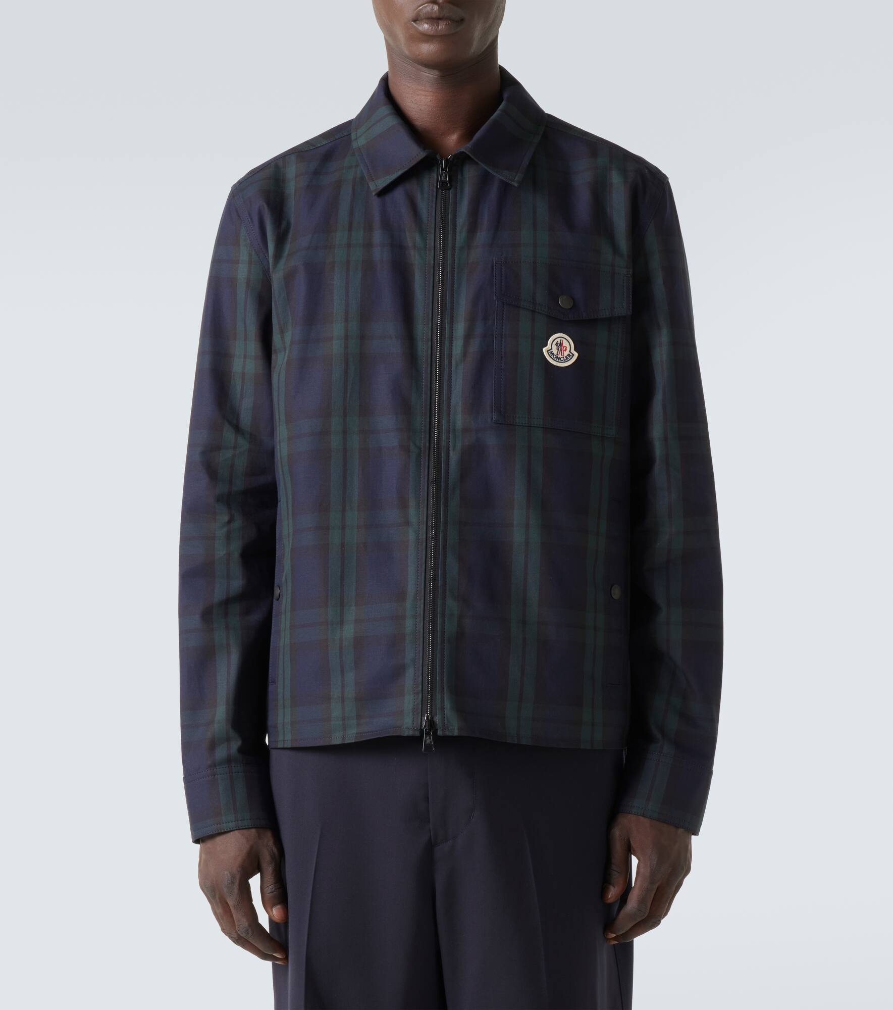 Checked cotton jacket - 3