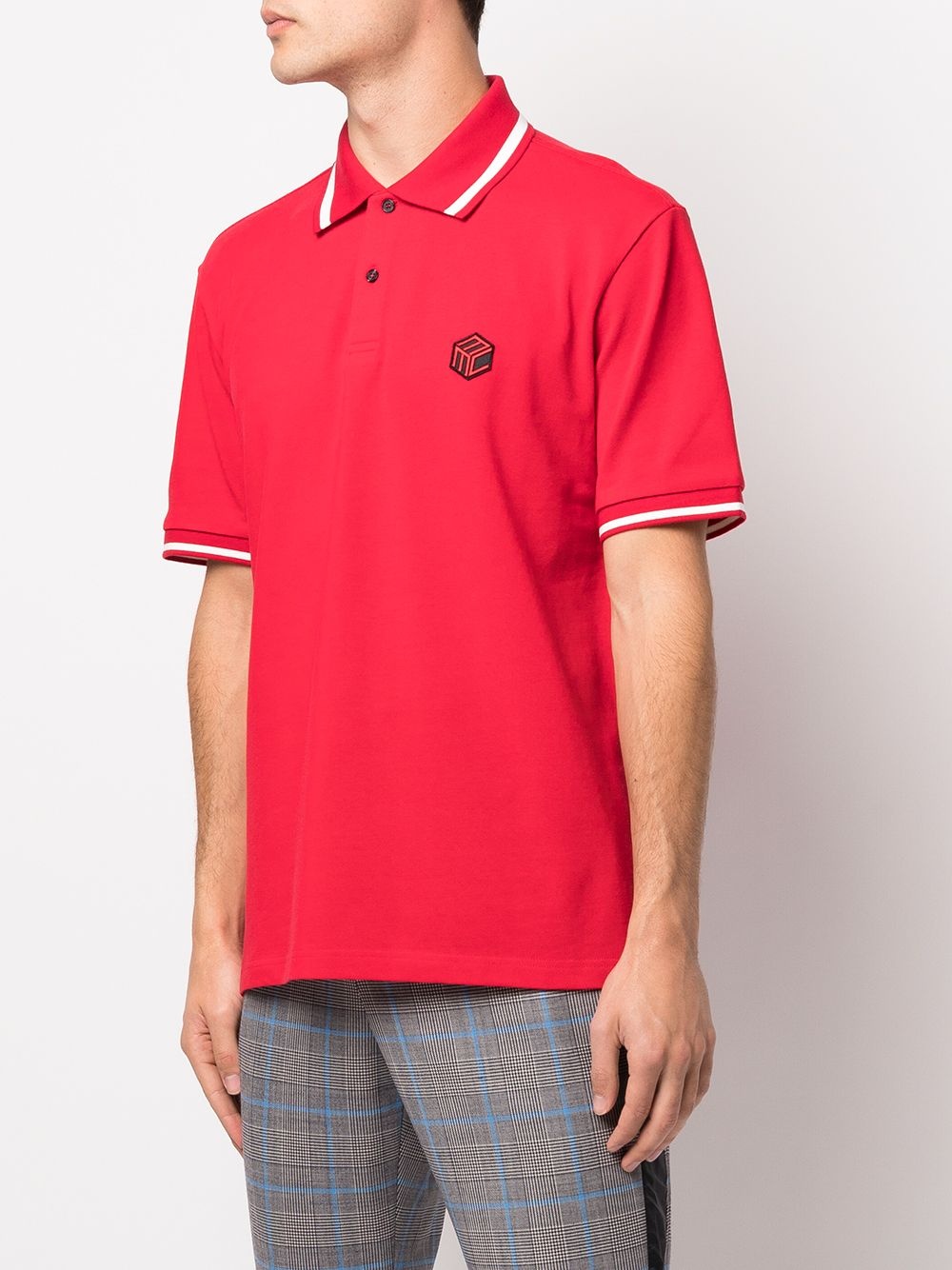 embroidered logo polo shirt - 3