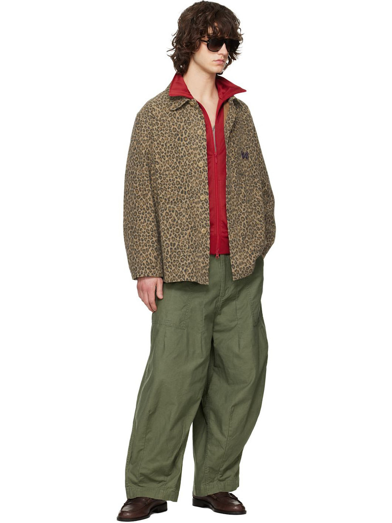 NEEDLES Khaki H.D. Fatigue Trousers outlook