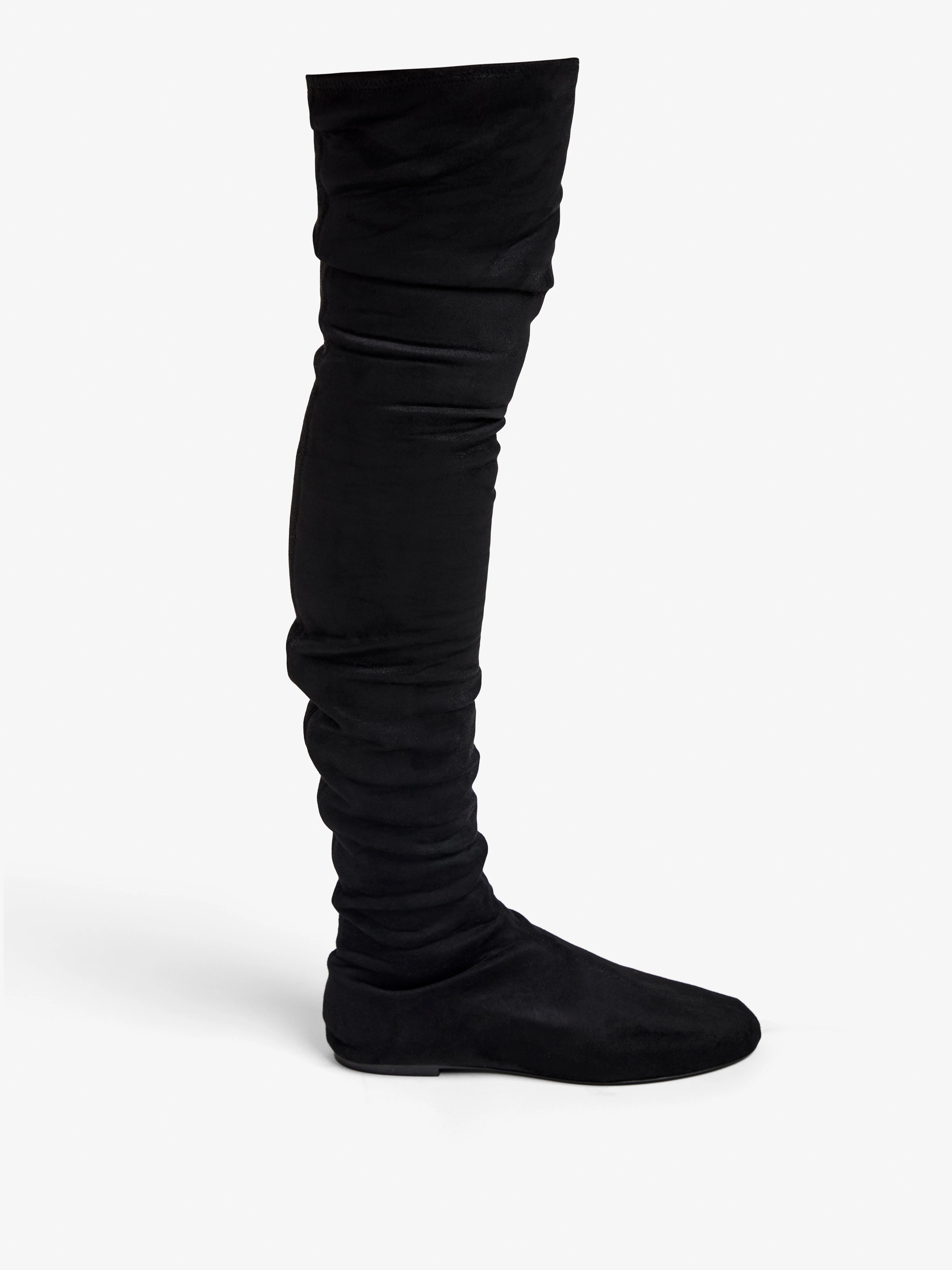 Tee Stretch Over The Knee Boots in Faux Suede - 1
