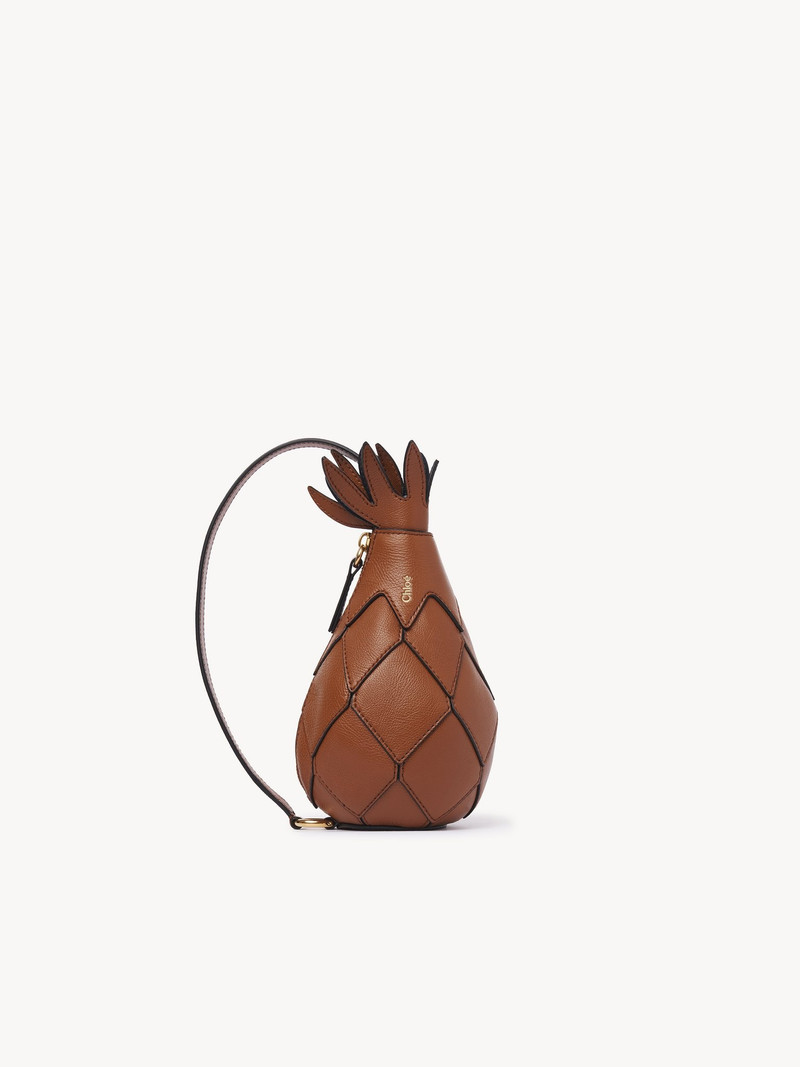 PINEAPPLE SHOULDER BAG IN GRAINED LEATHER 1