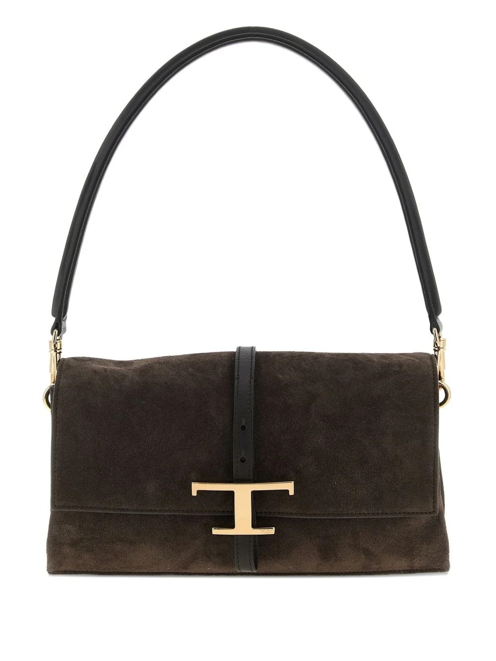 mini T Timeless suede shoulder bag - 1