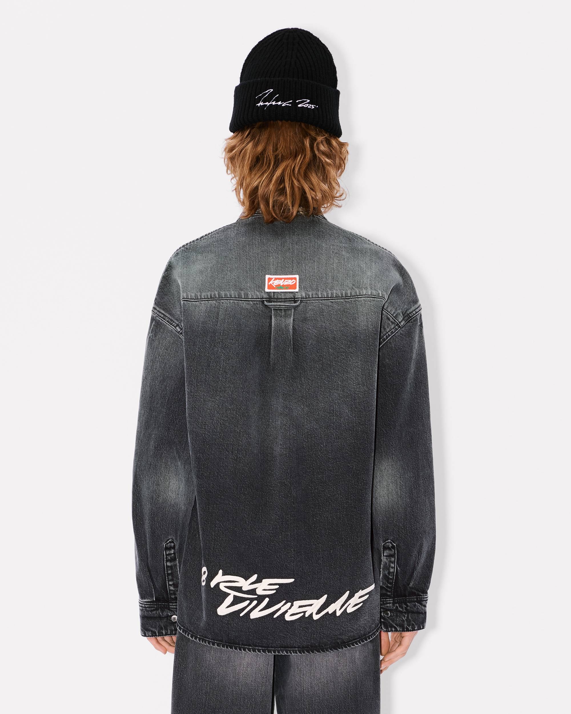 'Kenzo x Futura 2000' embroidered workwear shirt in Japanese denim - 4