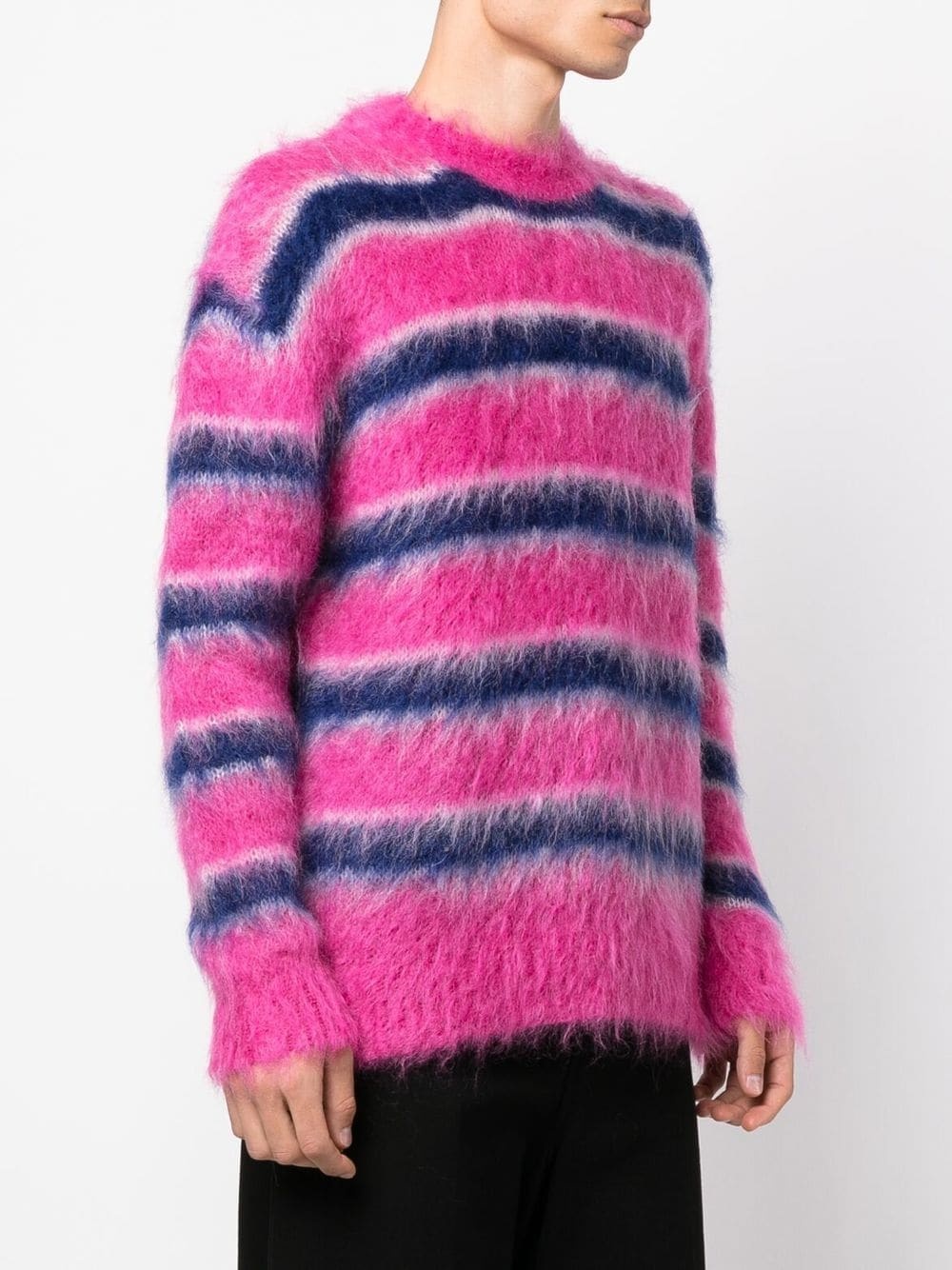 striped mohair jumper - 3