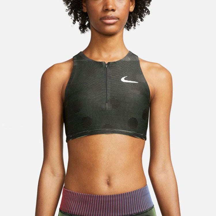 (WMNS) Nike x Off-White Crop Top 'Black Dot' CU2481-010 - 8
