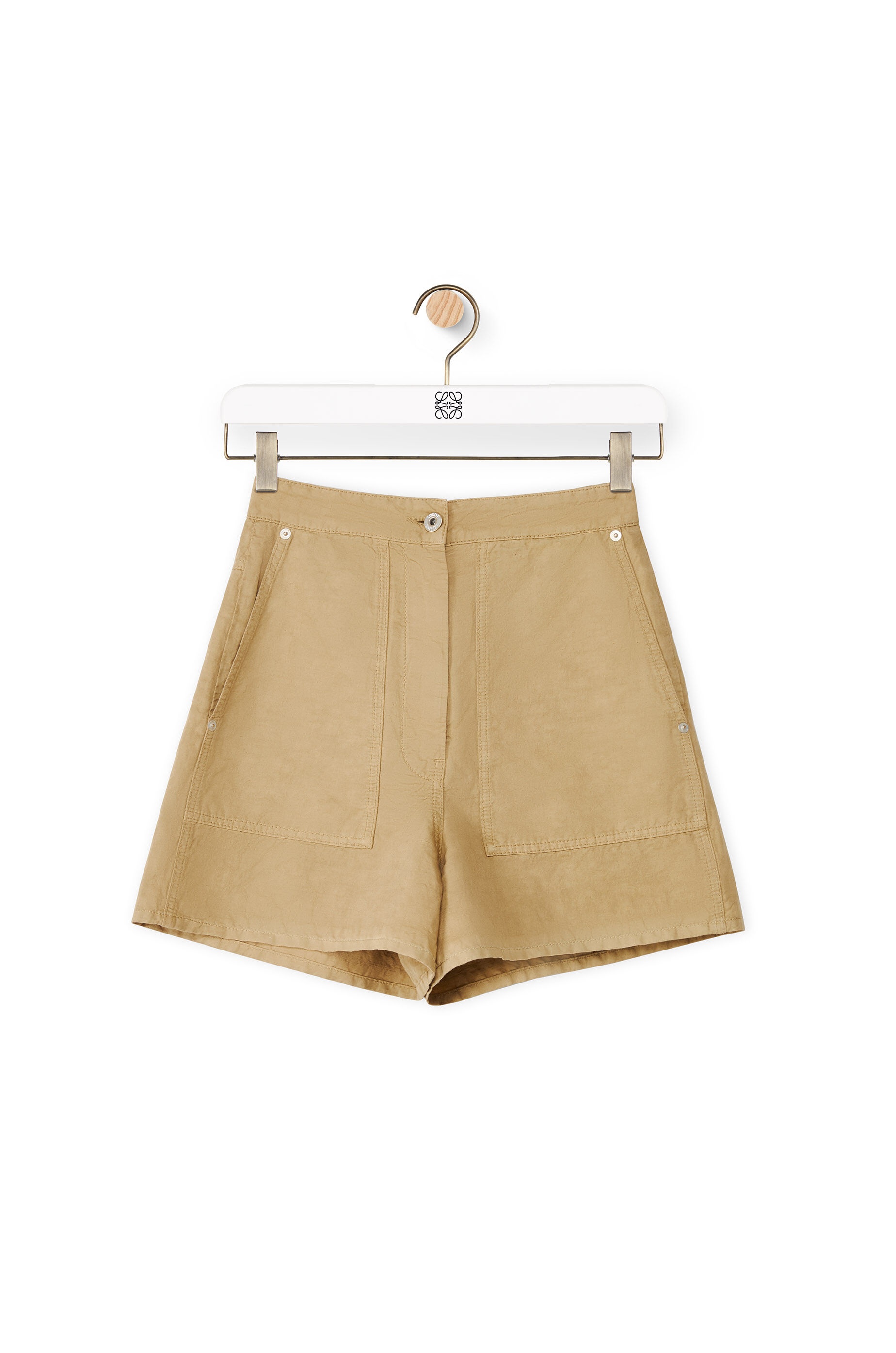 Shorts in linen and cotton - 1