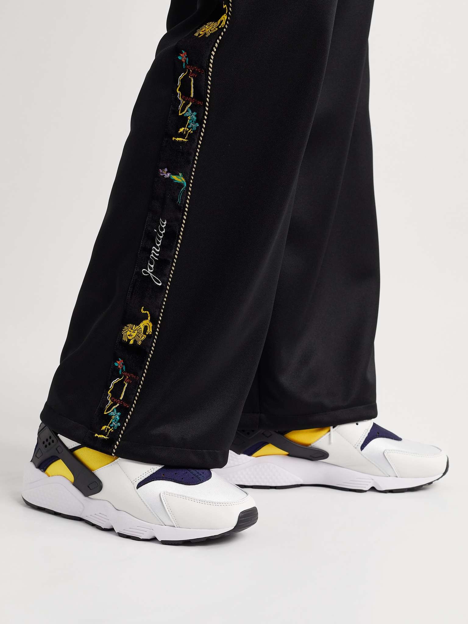 Air Huarache Leather and Rubber-Trimmed Neoprene Sneakers - 3
