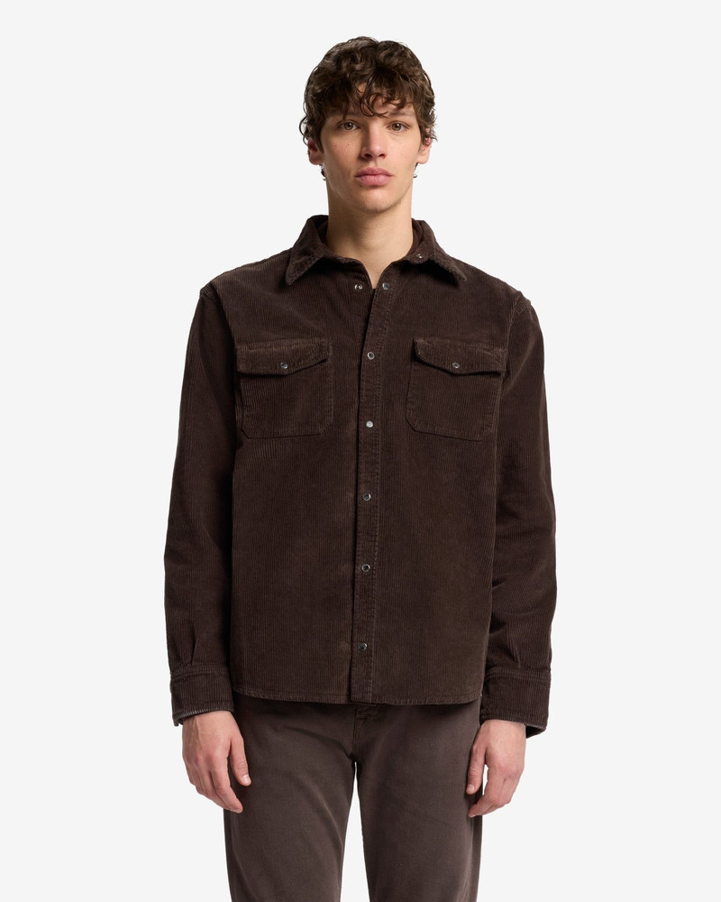 7 For All Mankind Corduroy Overshirt In Coffee Bean outlook