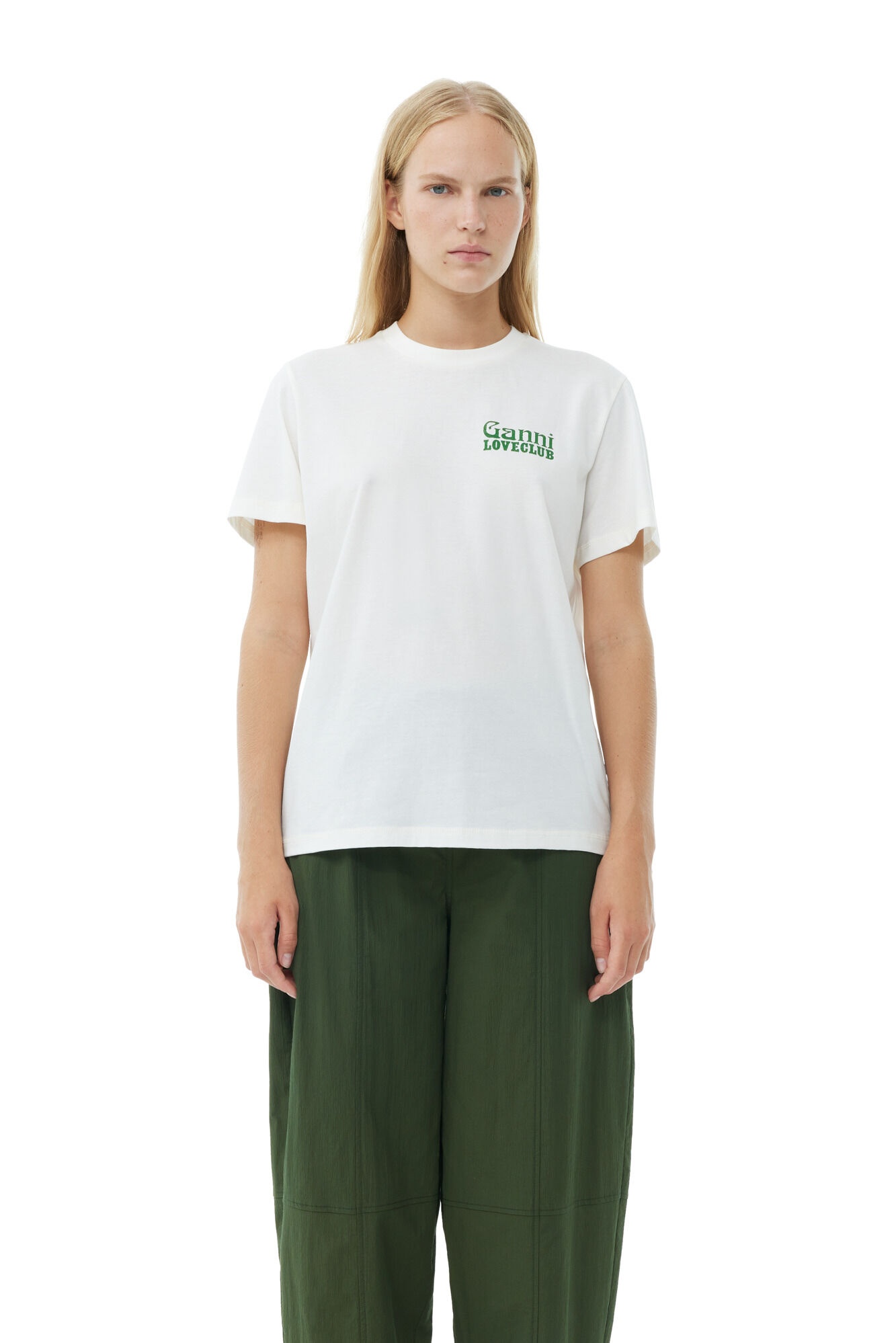 WHITE RELAXED LOVECLUB T-SHIRT - 1