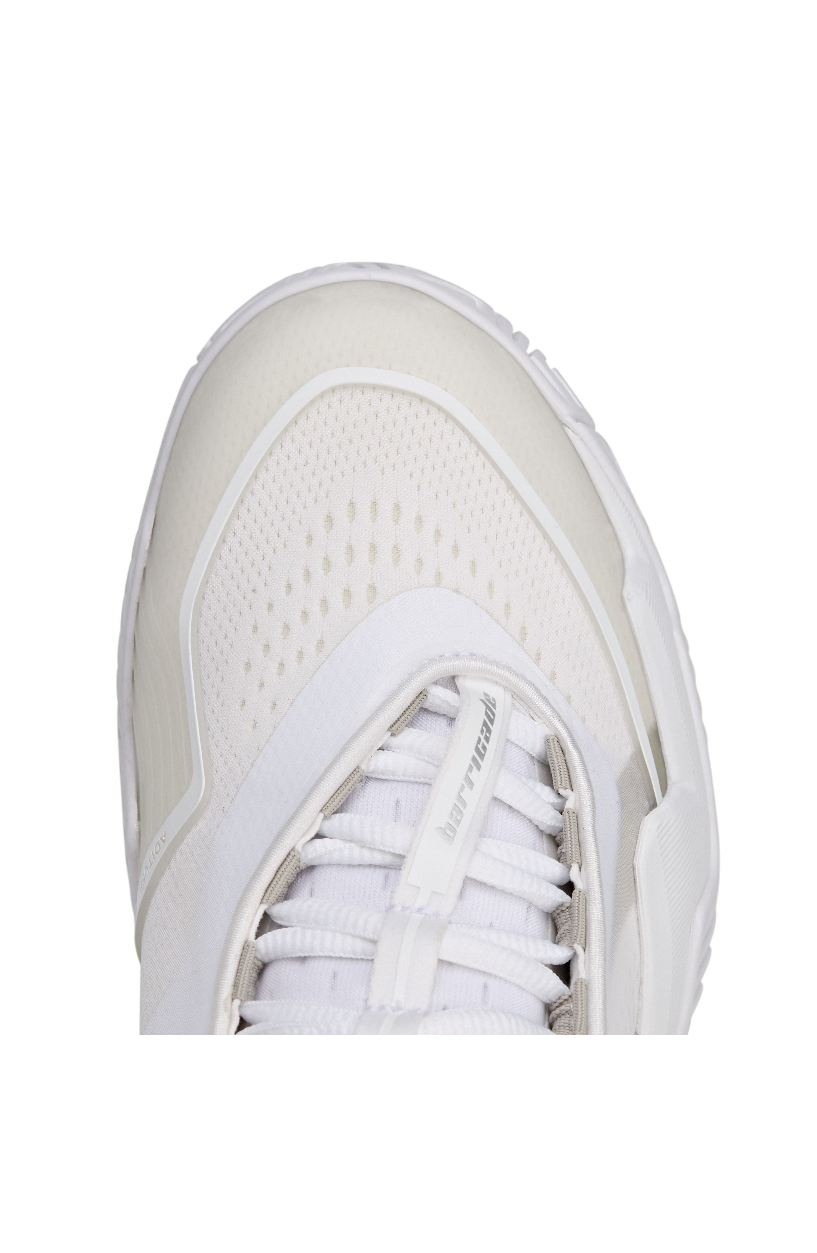 adidas by Stella McCartney Barricade Tennis Sneaker in White/Almond Milk/Grey at Nordstrom - 7