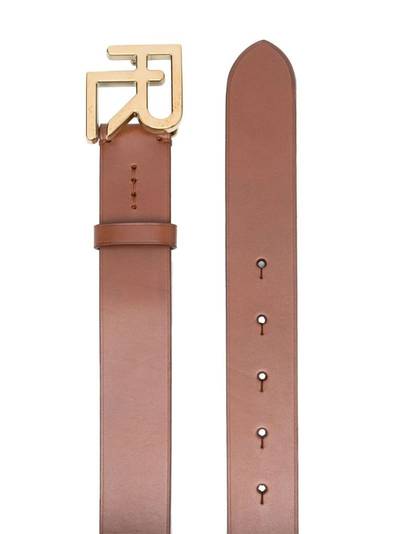 Ralph Lauren logo-plaque leather belt outlook