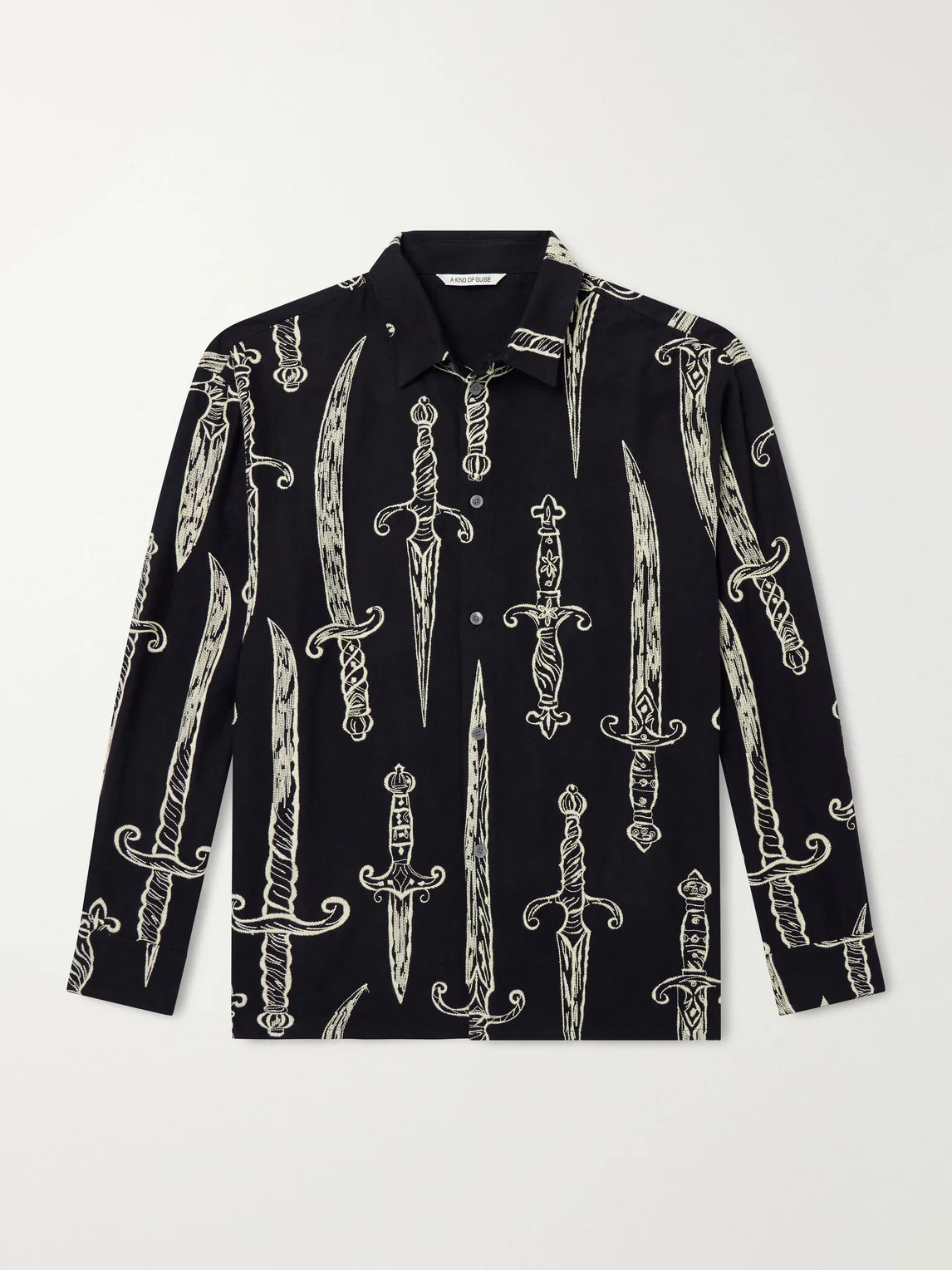Derbin Embroidered Cotton Shirt - 1