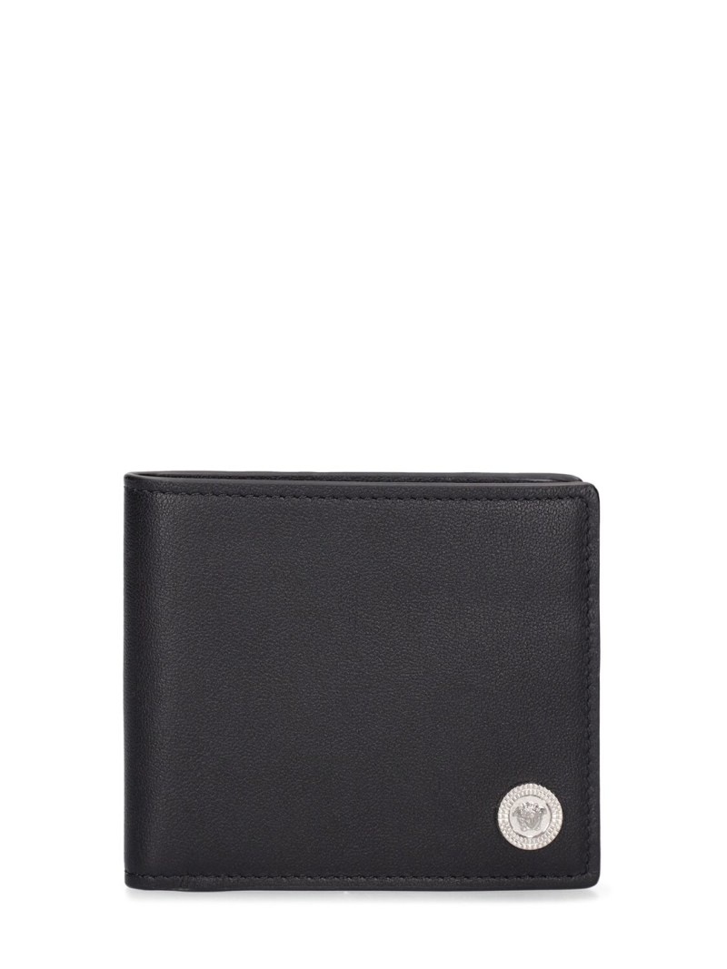 Leather logo bifold wallet - 1