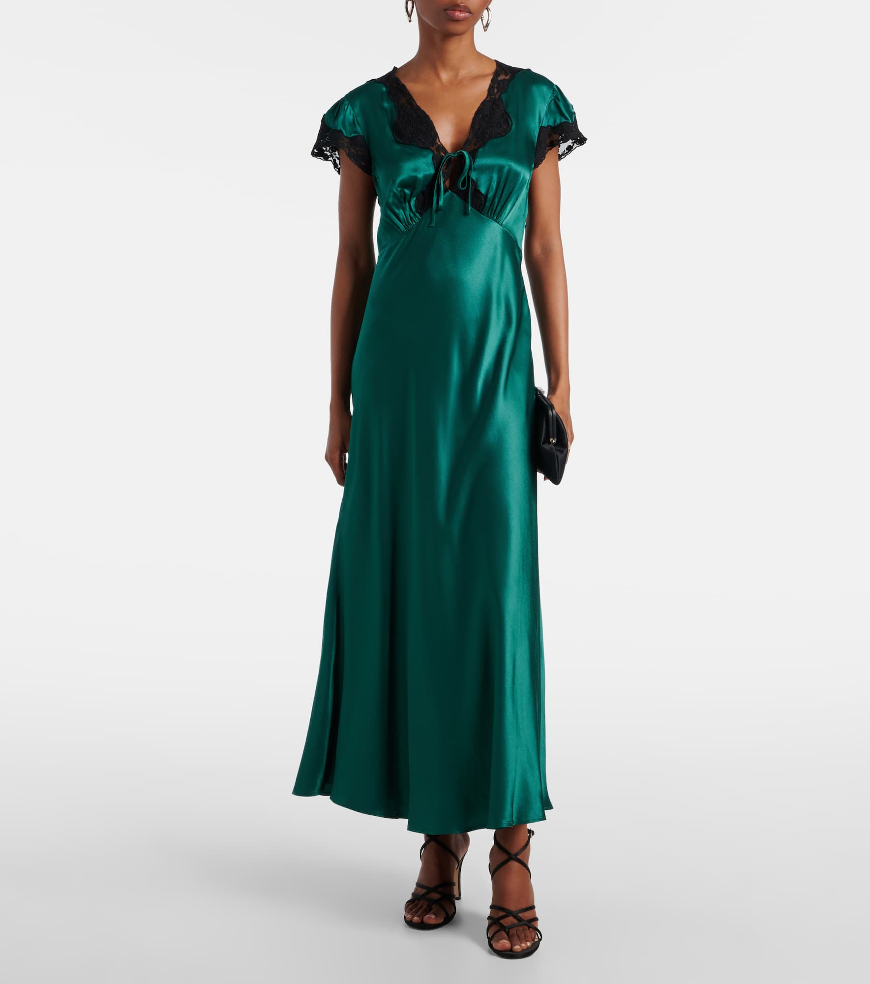 Amari satin midi dress - 2