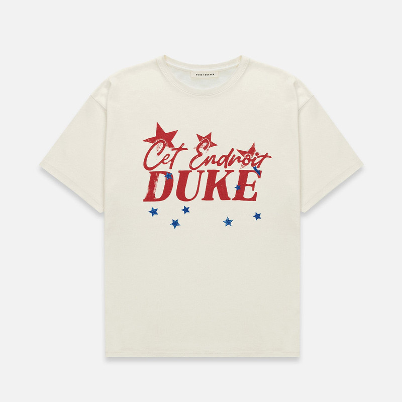 Duke Cet Endroit Vintage White T-Shirt 1