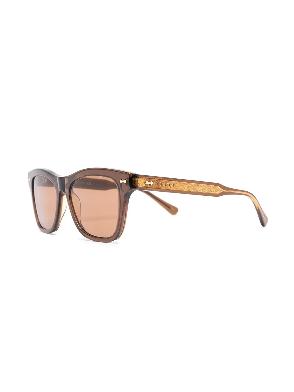 square-frame tinted sunglasses - 2