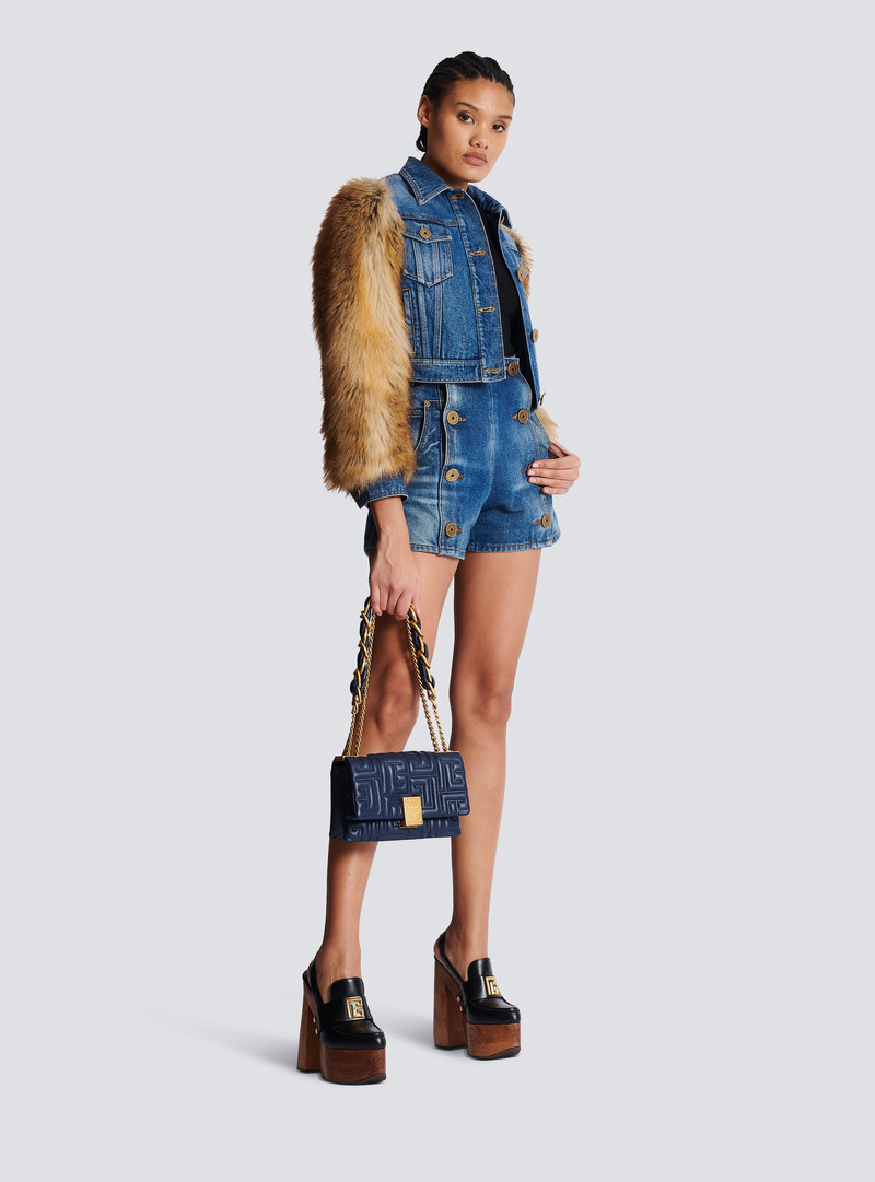 Balmain 1945 Soft smooth leather bag outlook
