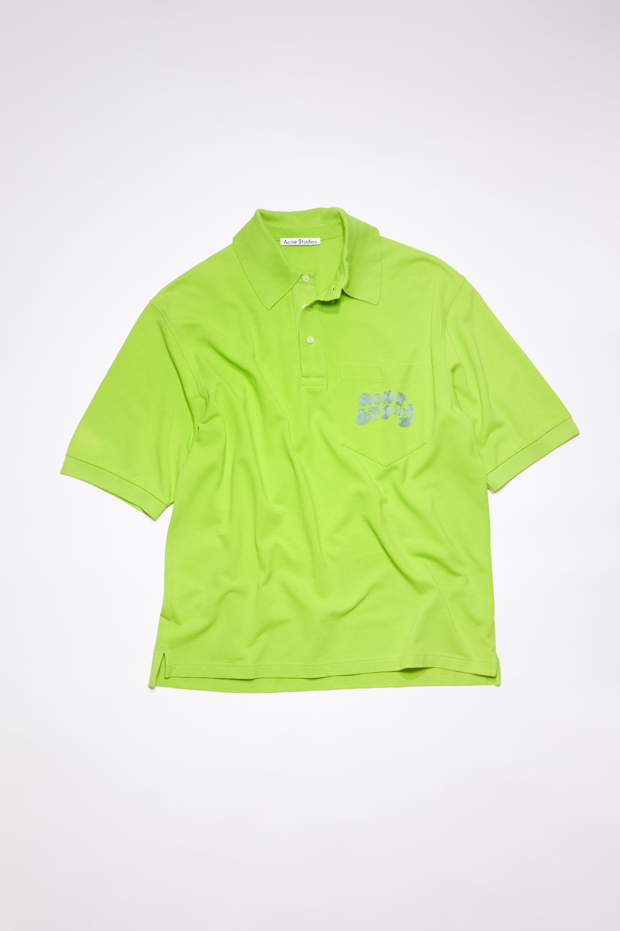 Logo polo t-shirt - Lime green - 6