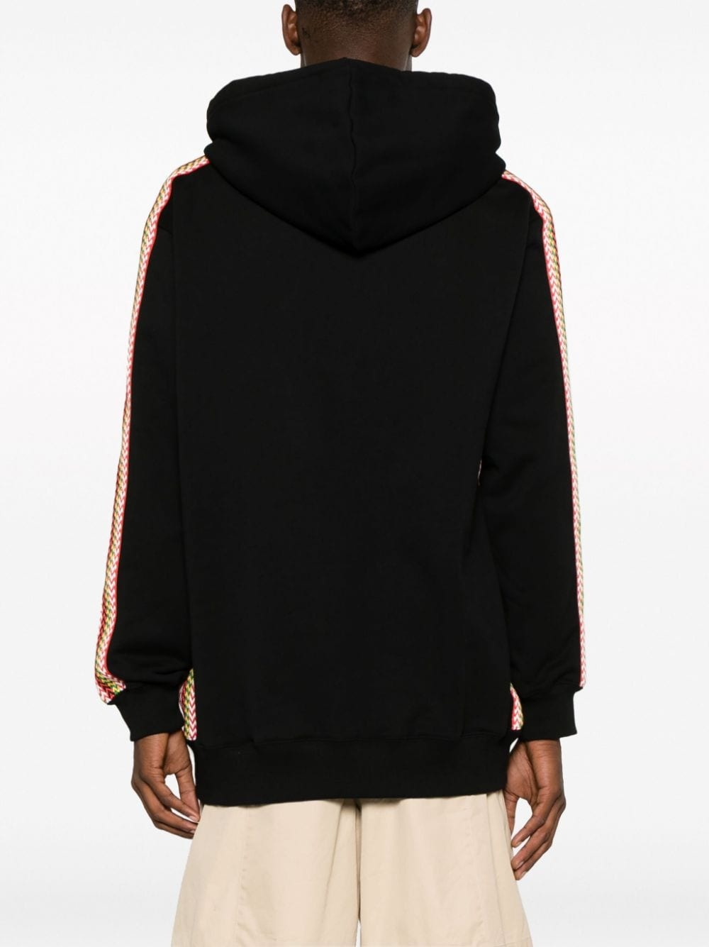 logo-embroidered cotton hoodie - 4