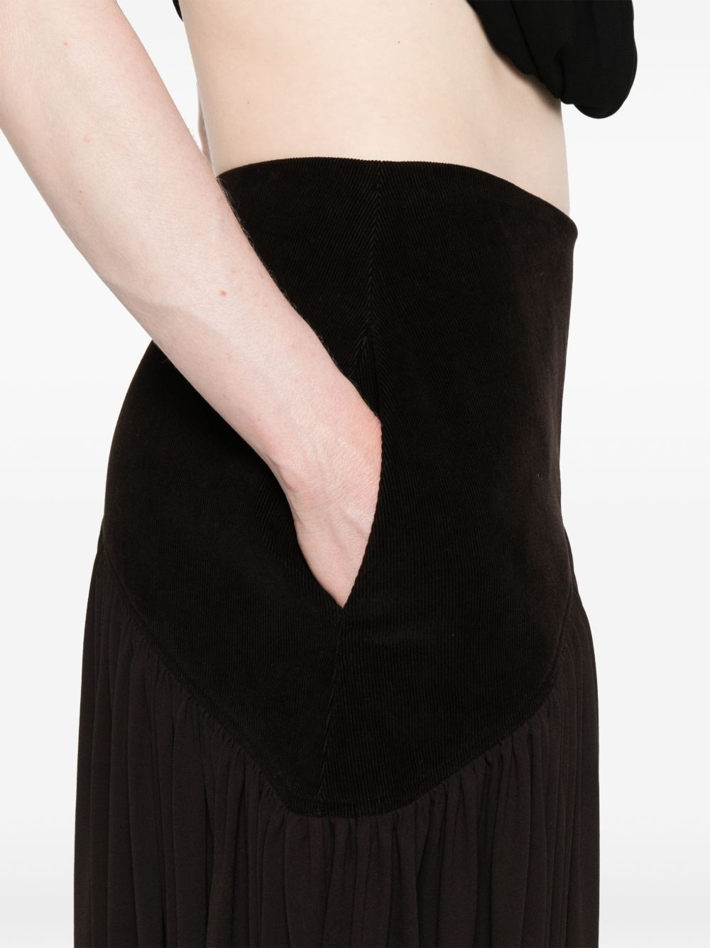 satin midi skirt - 5
