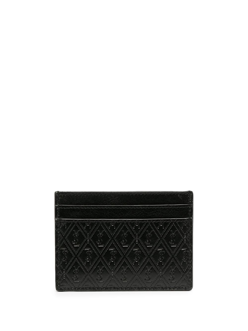 perforated leather cardholder - 2