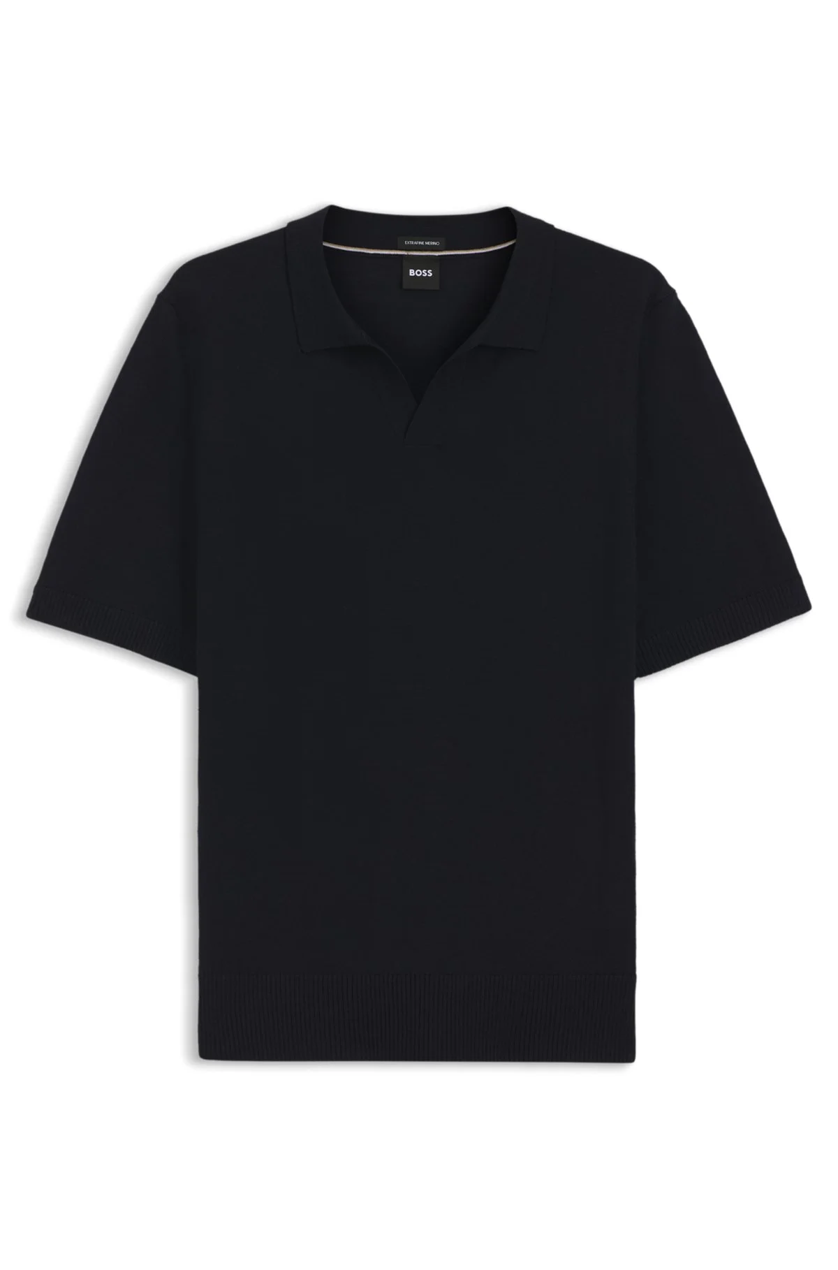 MERINO WOOL SWEATER WITH JOHNNY COLLAR - 1