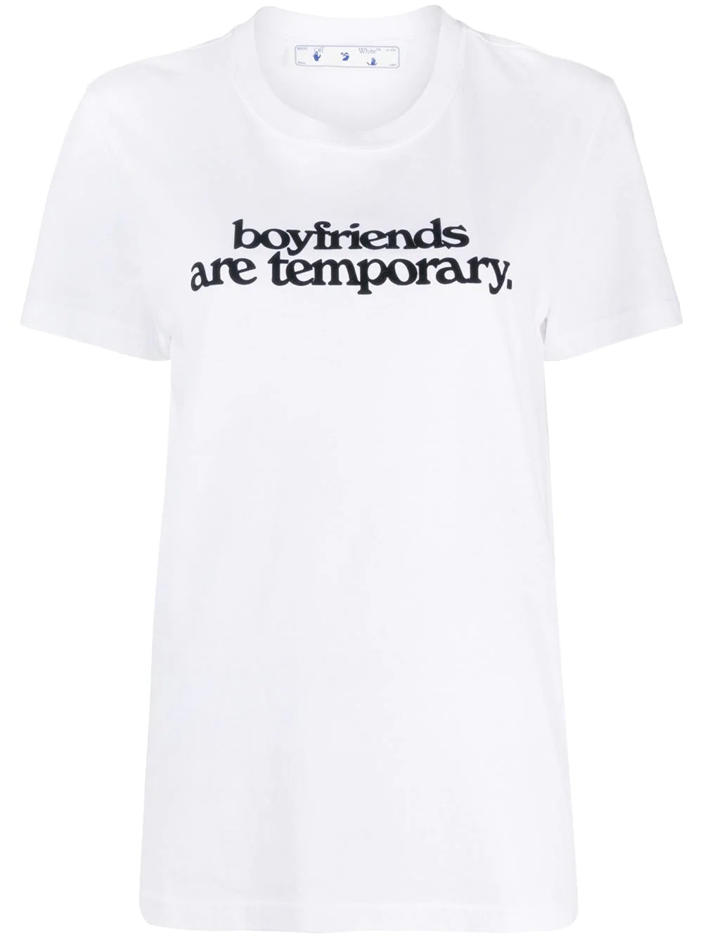 slogan-print short-sleeve T-shirt - 1