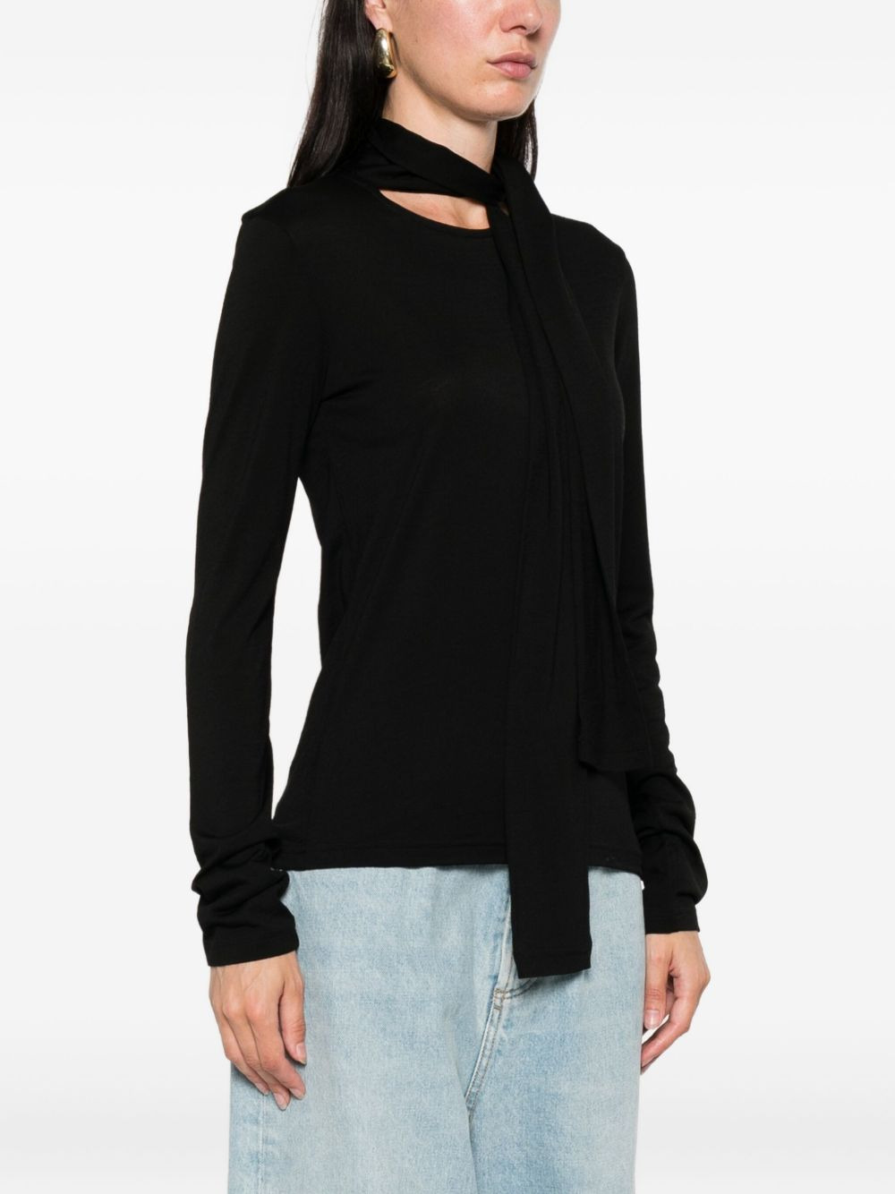 long-sleeved open-front cardigan - 3