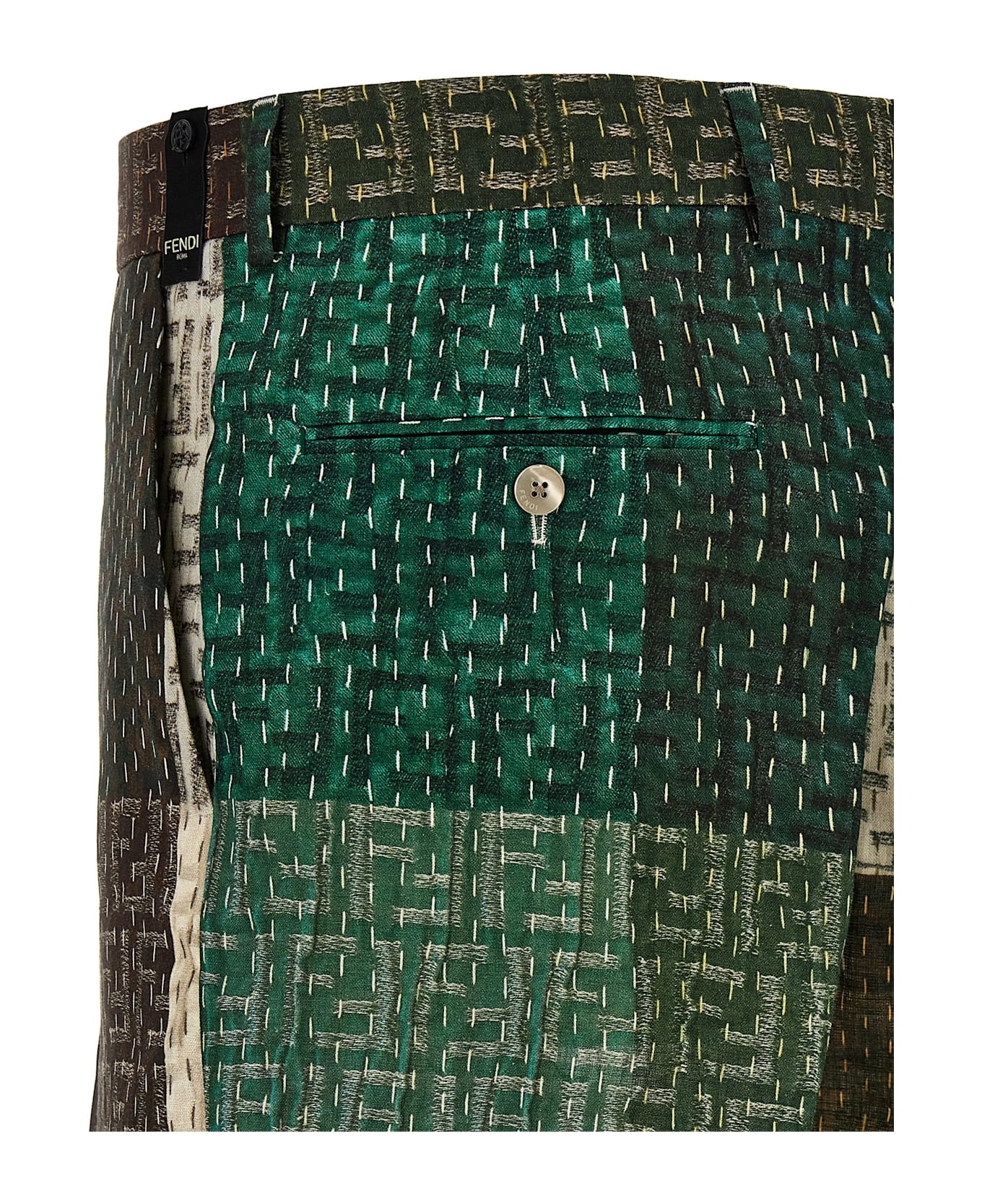 Patchwork Bermuda Shorts - 4