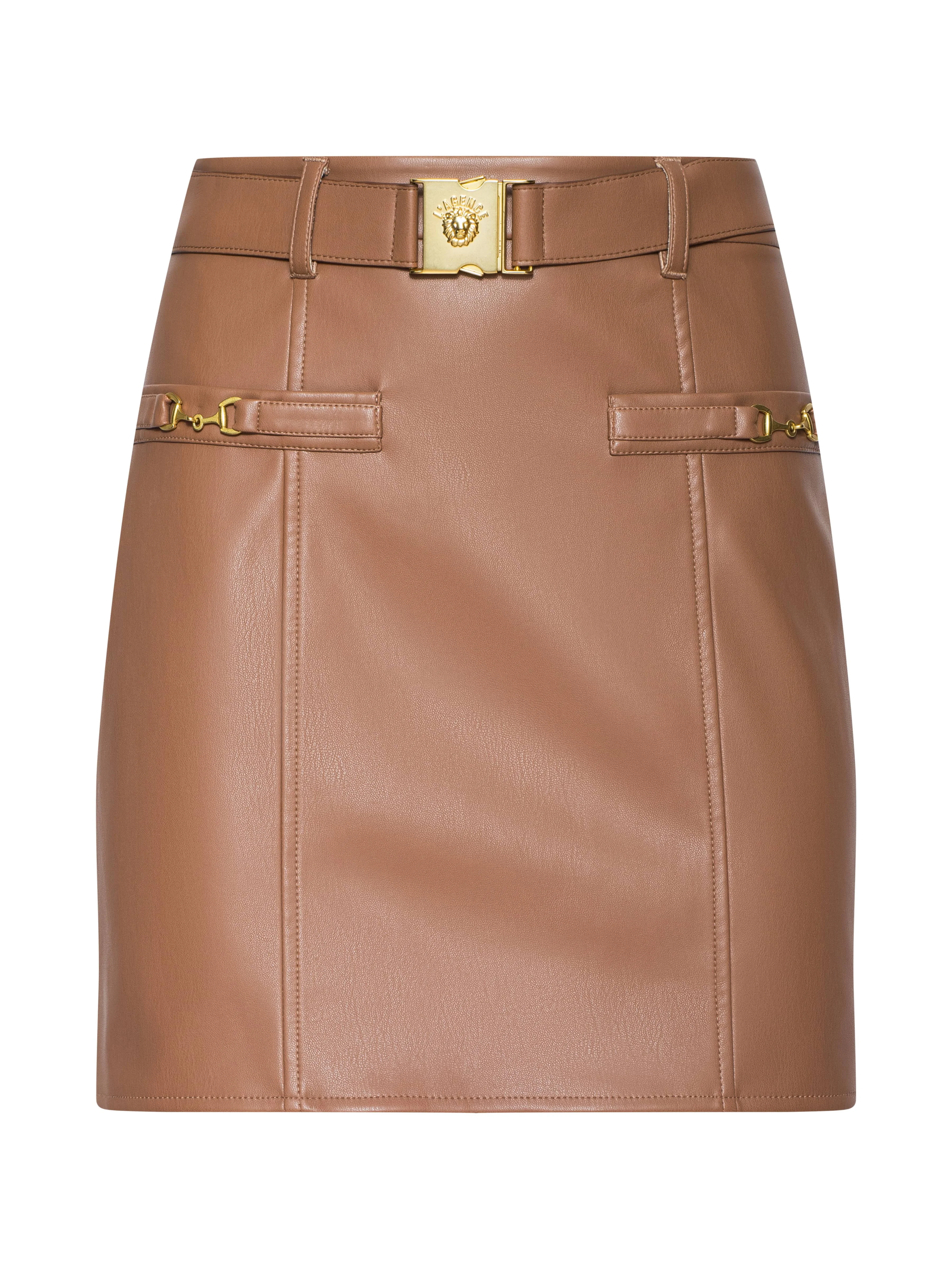 Yvette Vegan Leather Mini Skirt - 1