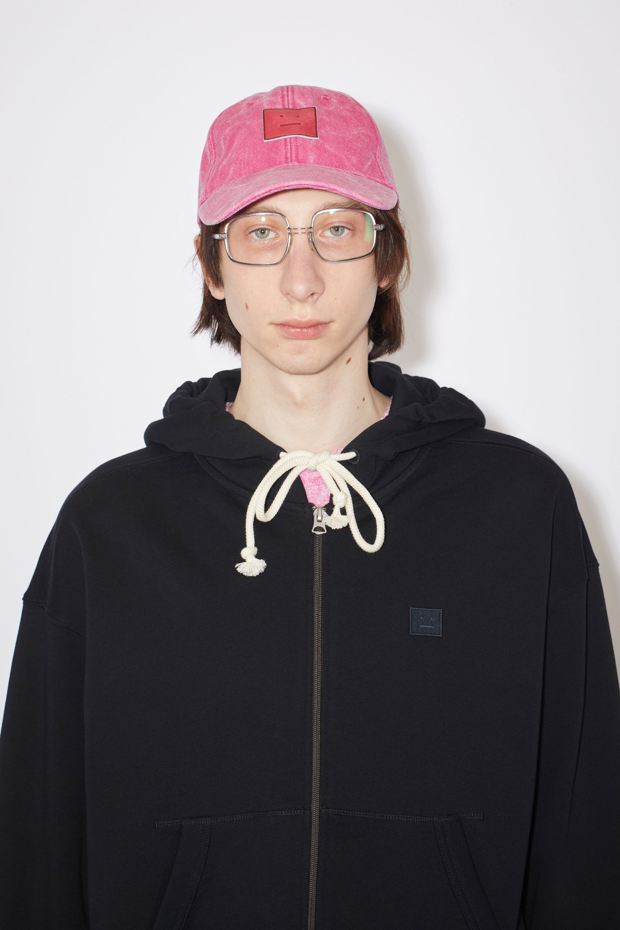 Hooded zippered sweatshirt - Black - 4