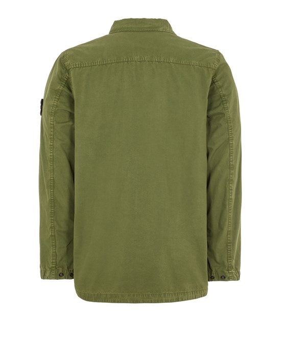 439WN BRUSHED COTTON CANVAS_GARMENT DYED 'OLD' EFFECT OLIVE GREEN - 2