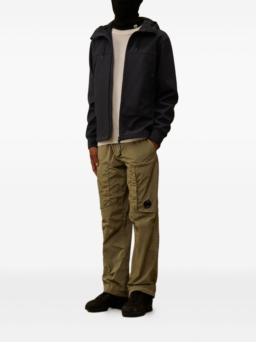 Lens-detail cargo trousers - 2