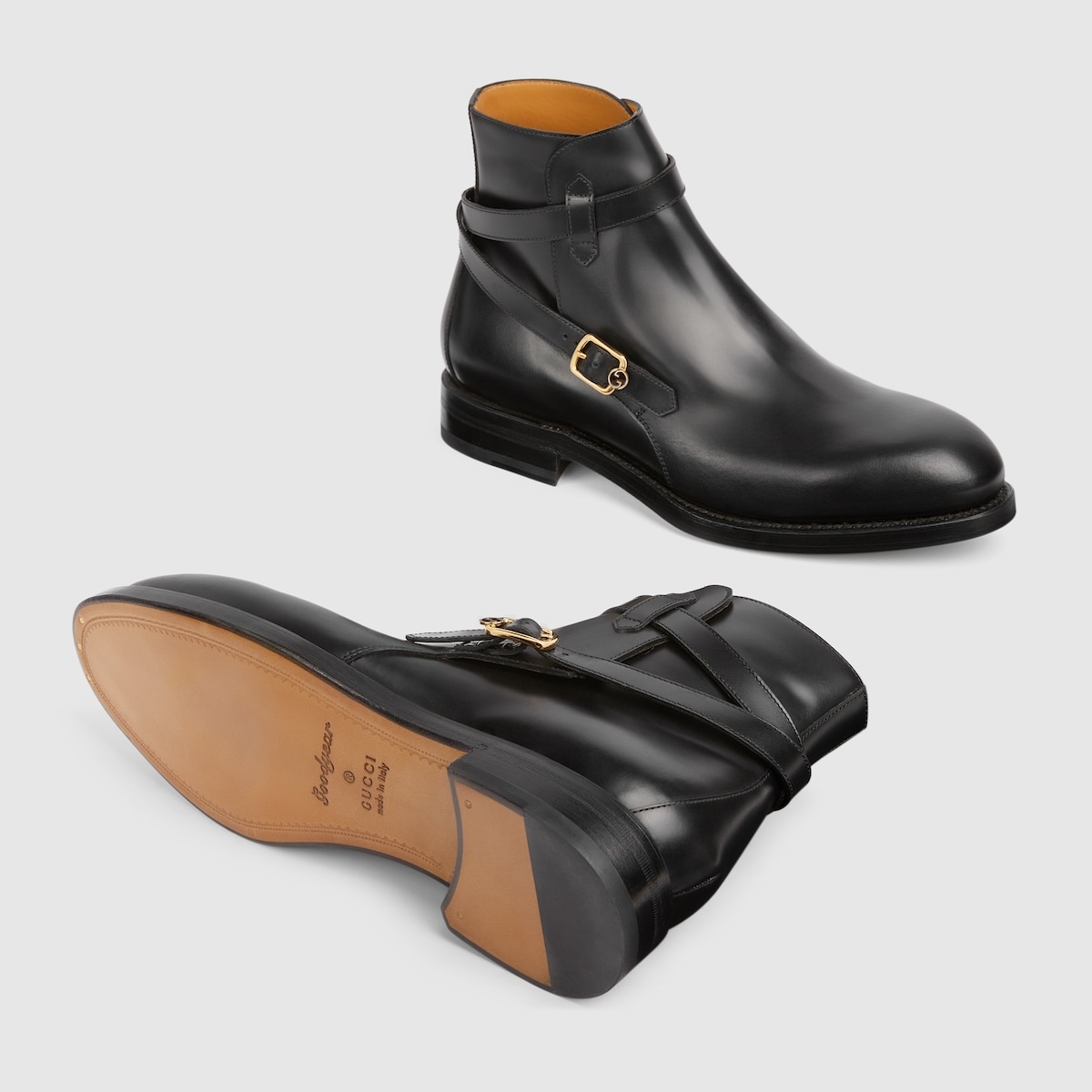 Men's ankle boot with buckle - 6
