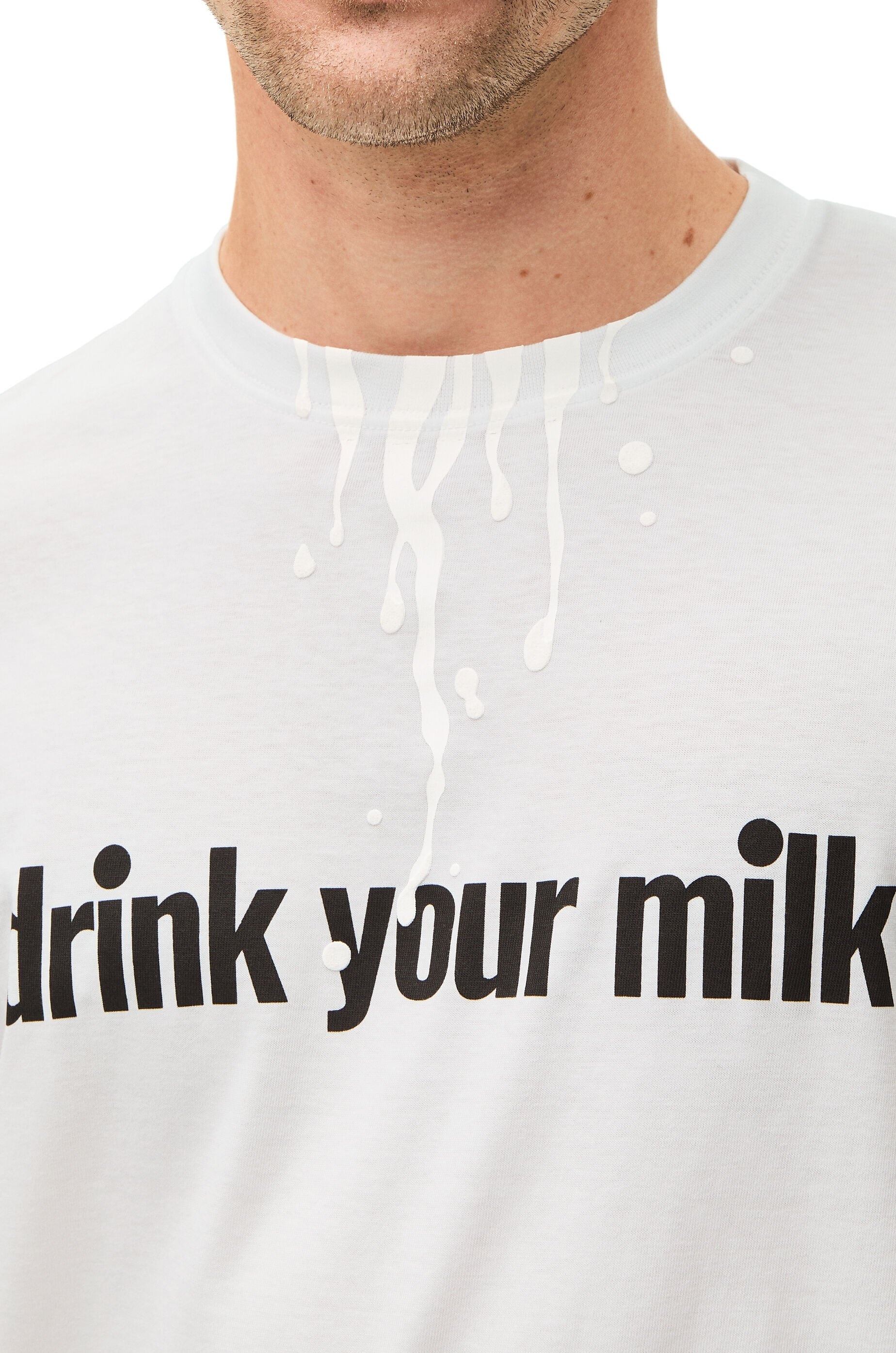 Drink Your Milk T-shirt in cotton - 5