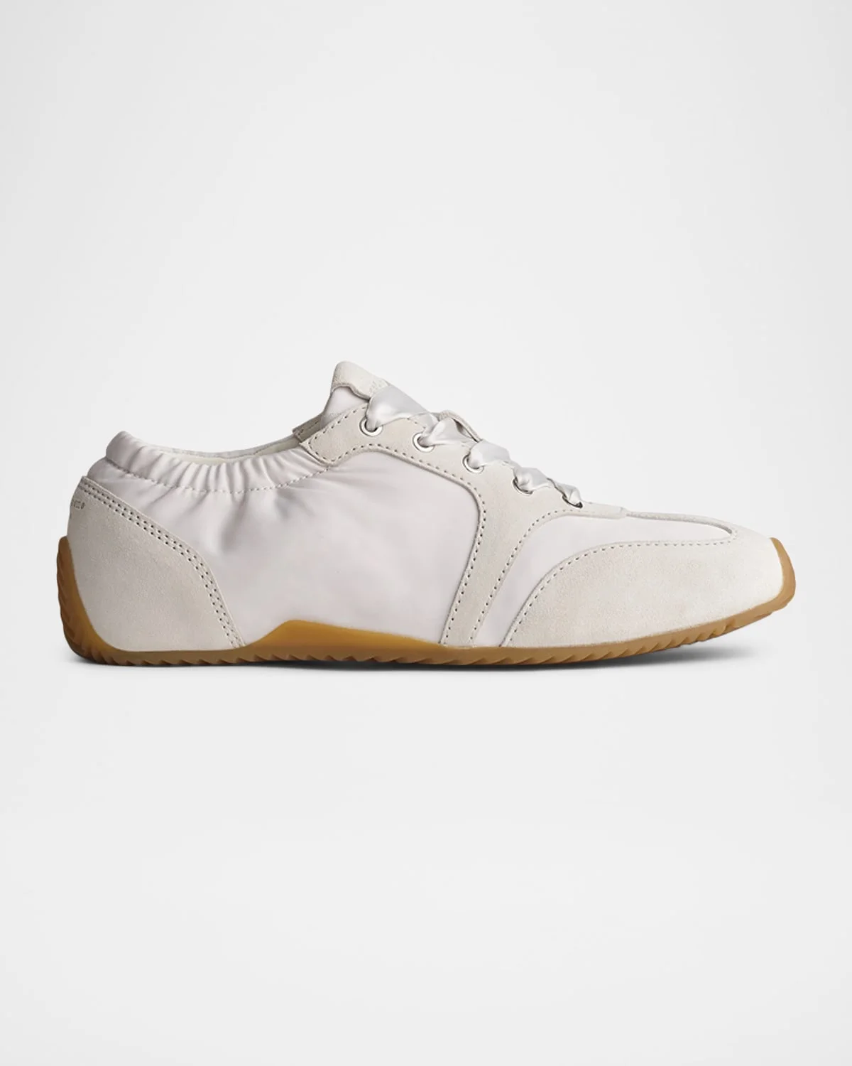 Emilee Ballet Twill and Suede Slim Runner Sneakers - 1