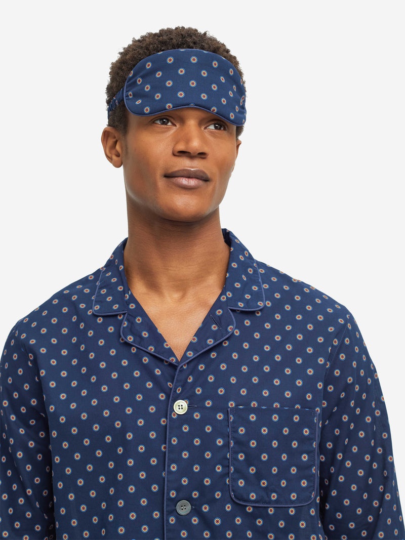 Eye Mask Nelson 90 Cotton Batiste Navy - 3
