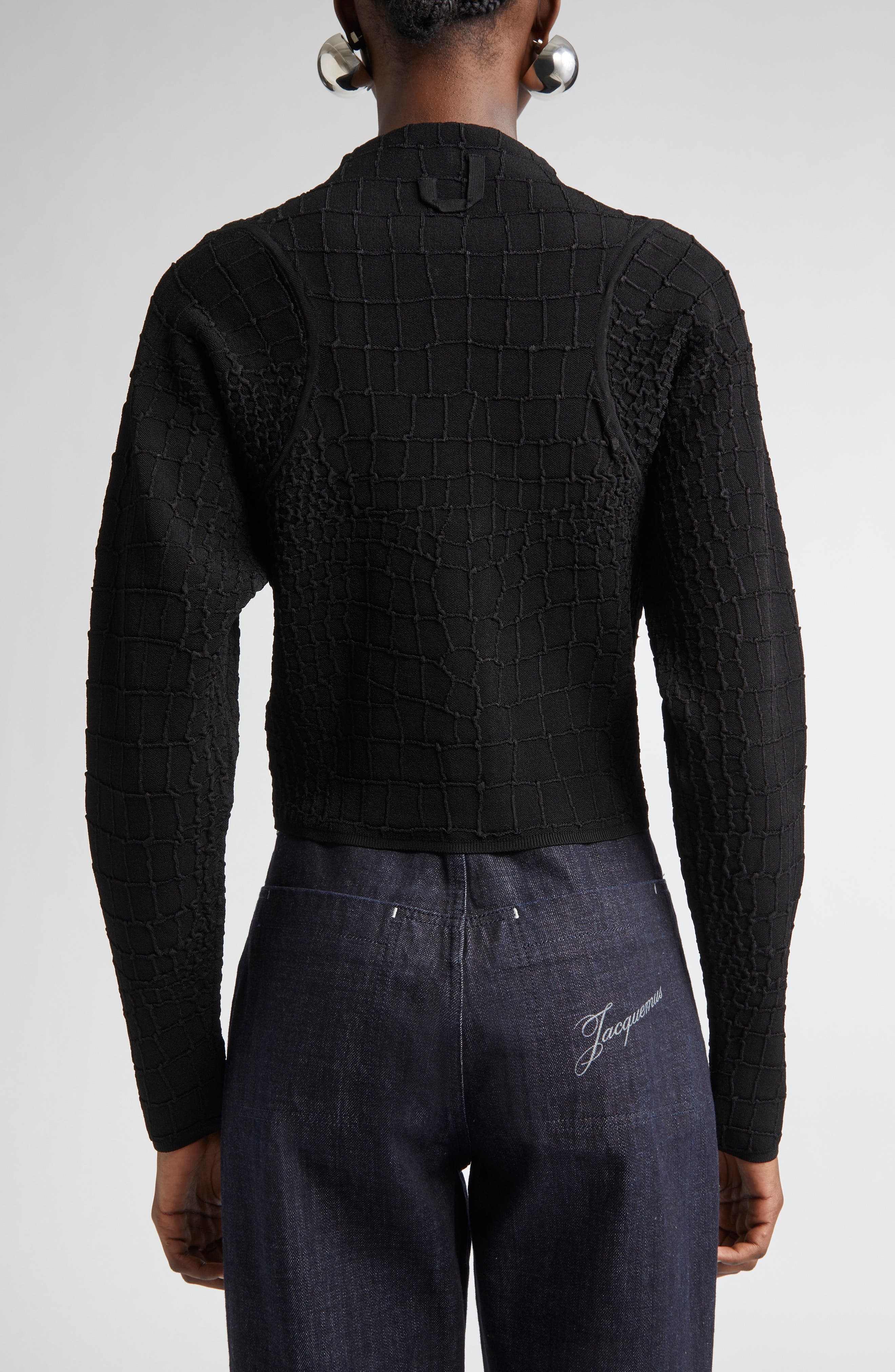 Jacquemus The Scala Cardigan in Black at Nordstrom - 2
