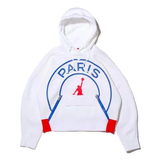 (WMNS) Air Jordan Brand AS W J PSG FLC Paris Saint-Germain Knit White CQ7162-100 - 1