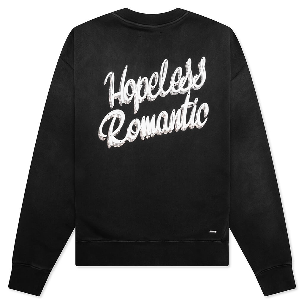 HOPELESS ROMANTIC OVERSIZED CREW - BLACK - 2