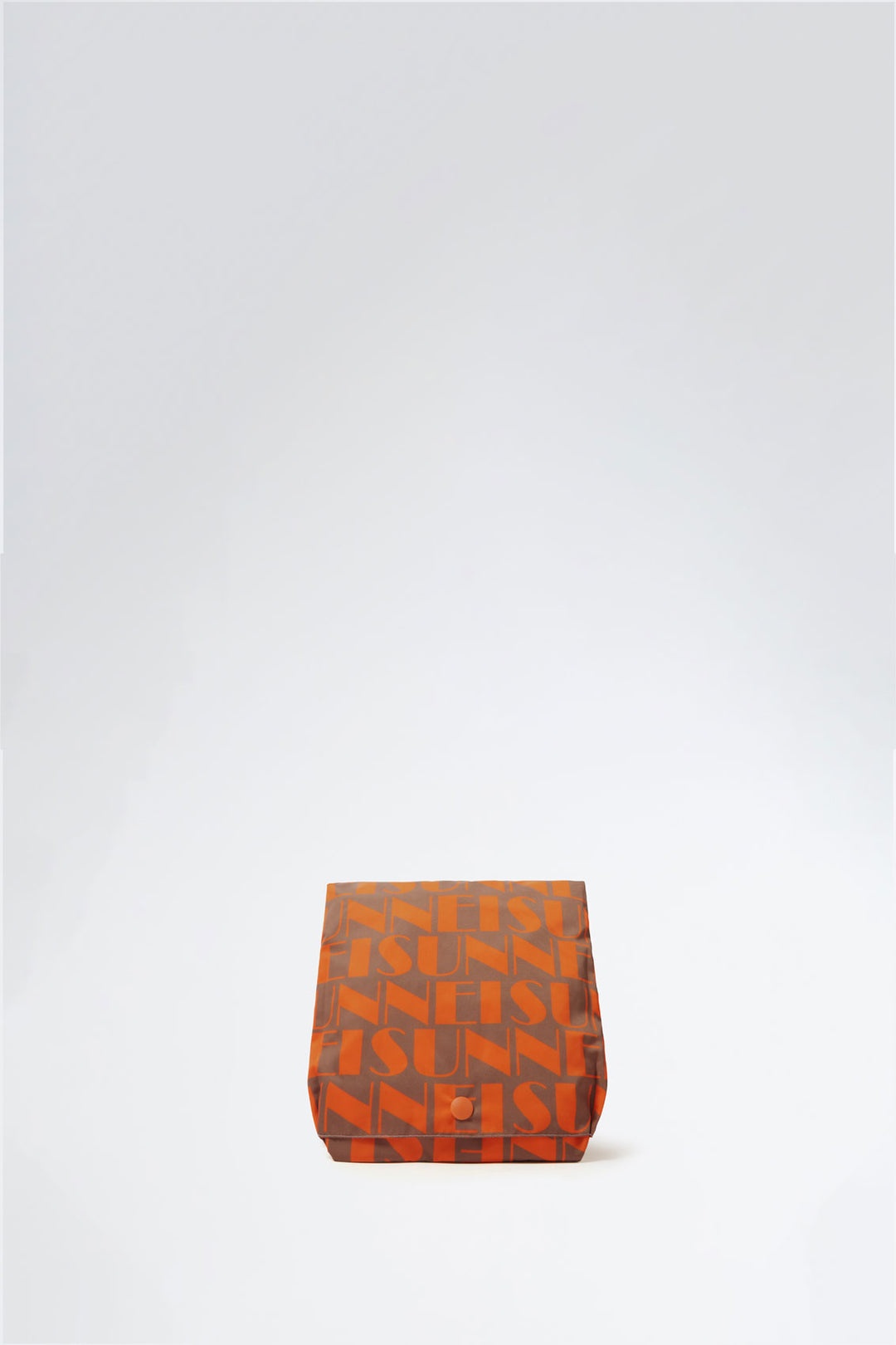 REVERSIBLE ORANGE & BEIGE LOGO SHOPPER BAG - 5