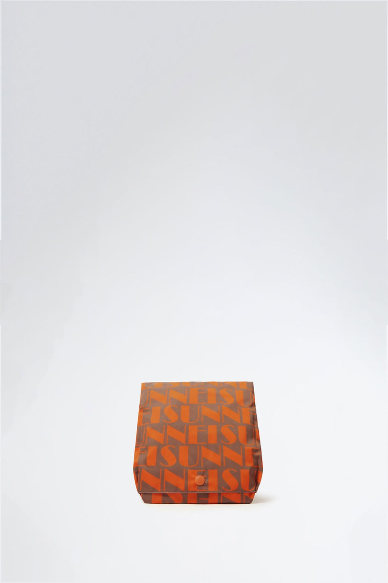 REVERSIBLE ORANGE & BEIGE LOGO SHOPPER BAG 5