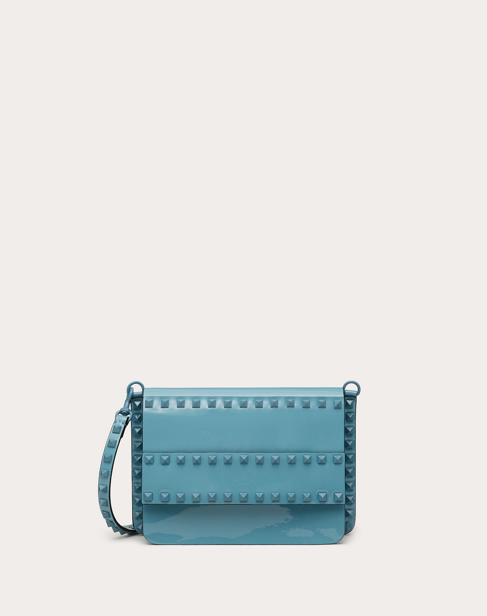 Small Rockstud Patent Leather Crossbody Bag - 1