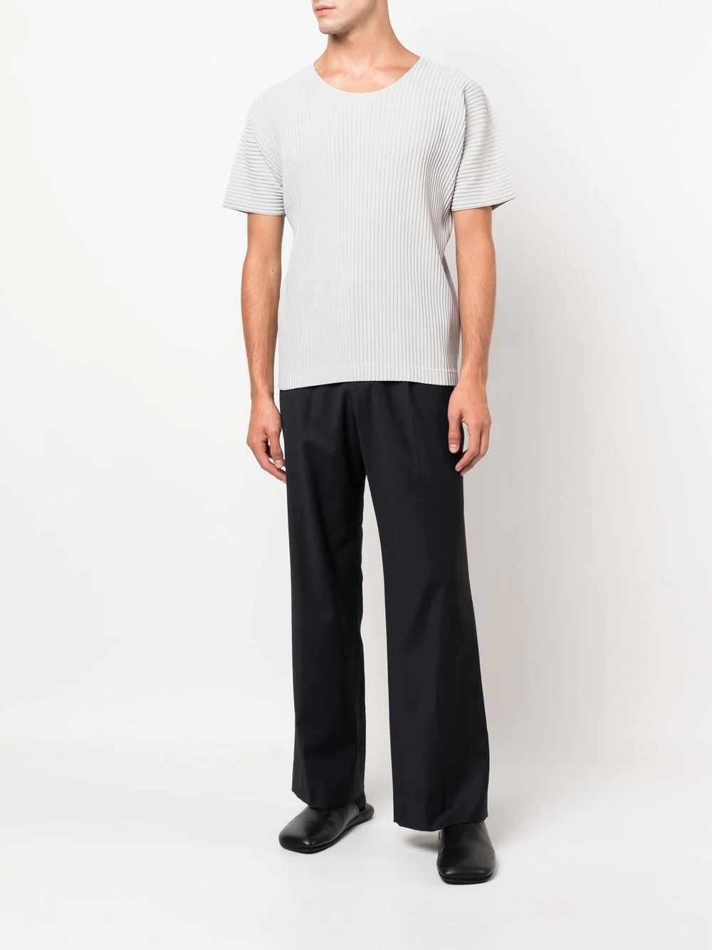 ribbed short-sleeve T-shirt - 2