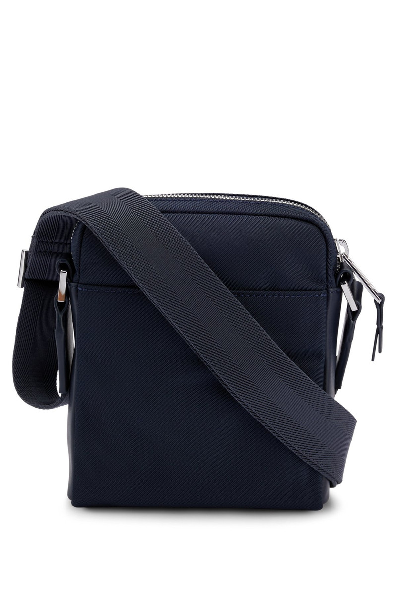 STRUCTURED-MATERIAL REPORTER BAG WITH LOGO LETTERING 2