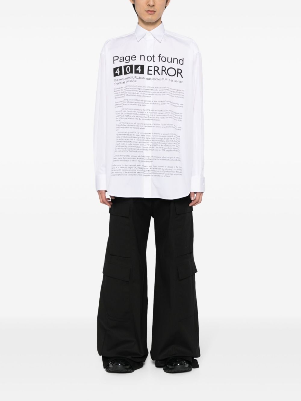 Page Error-print cotton shirt - 2
