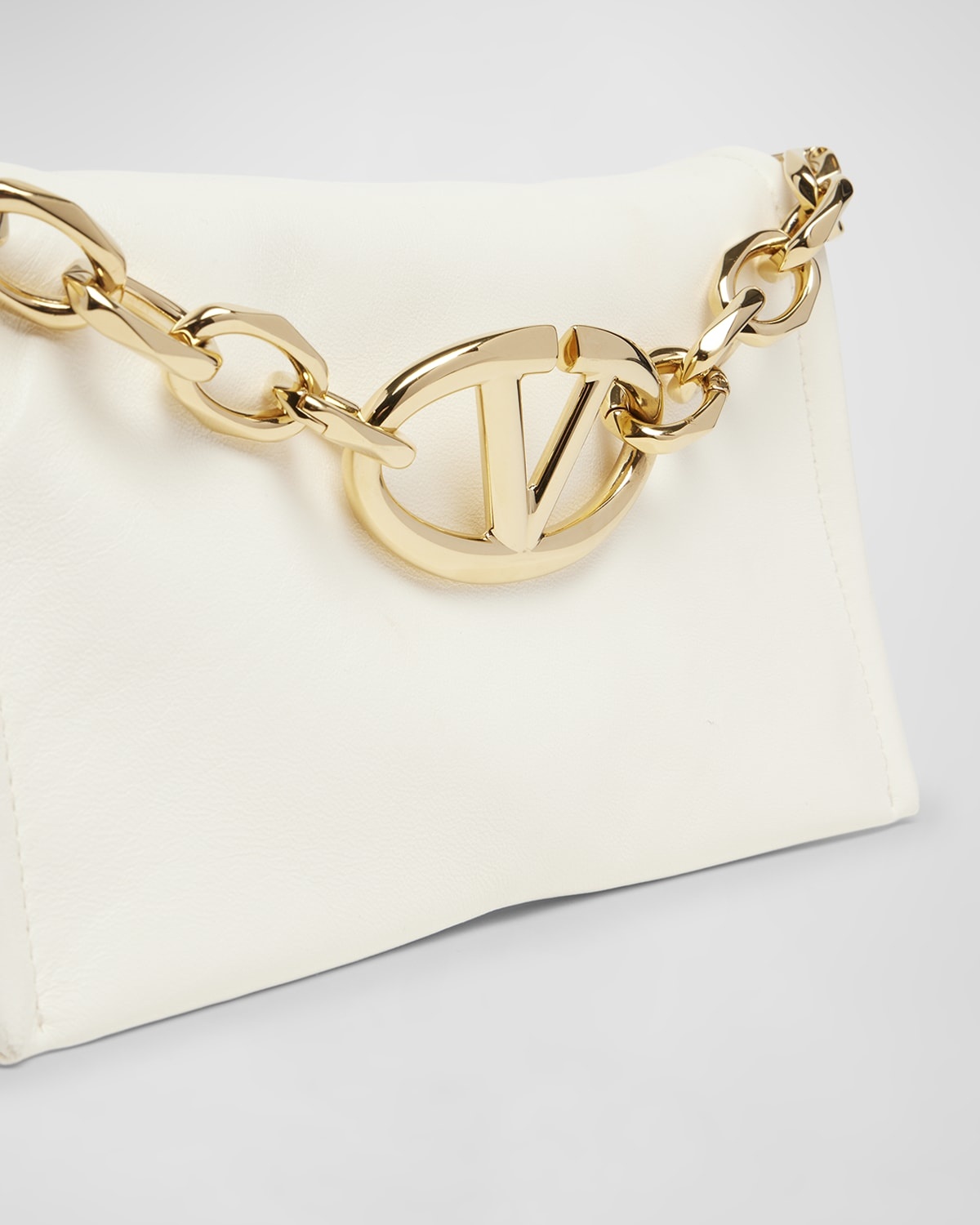 VLOGO Mini Flap Leather Clutch Bag - 5